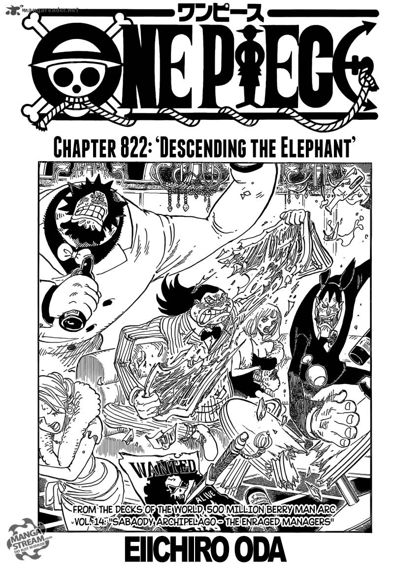 One Piece - Chapter 822 Page 1