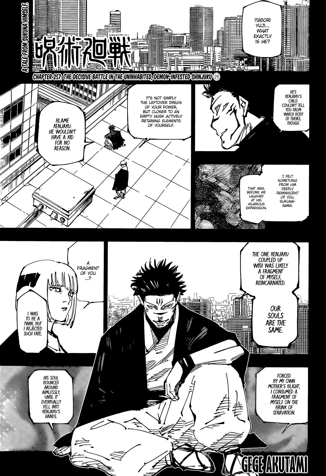 Jujutsu Kaisen - Chapter 257 Page 1