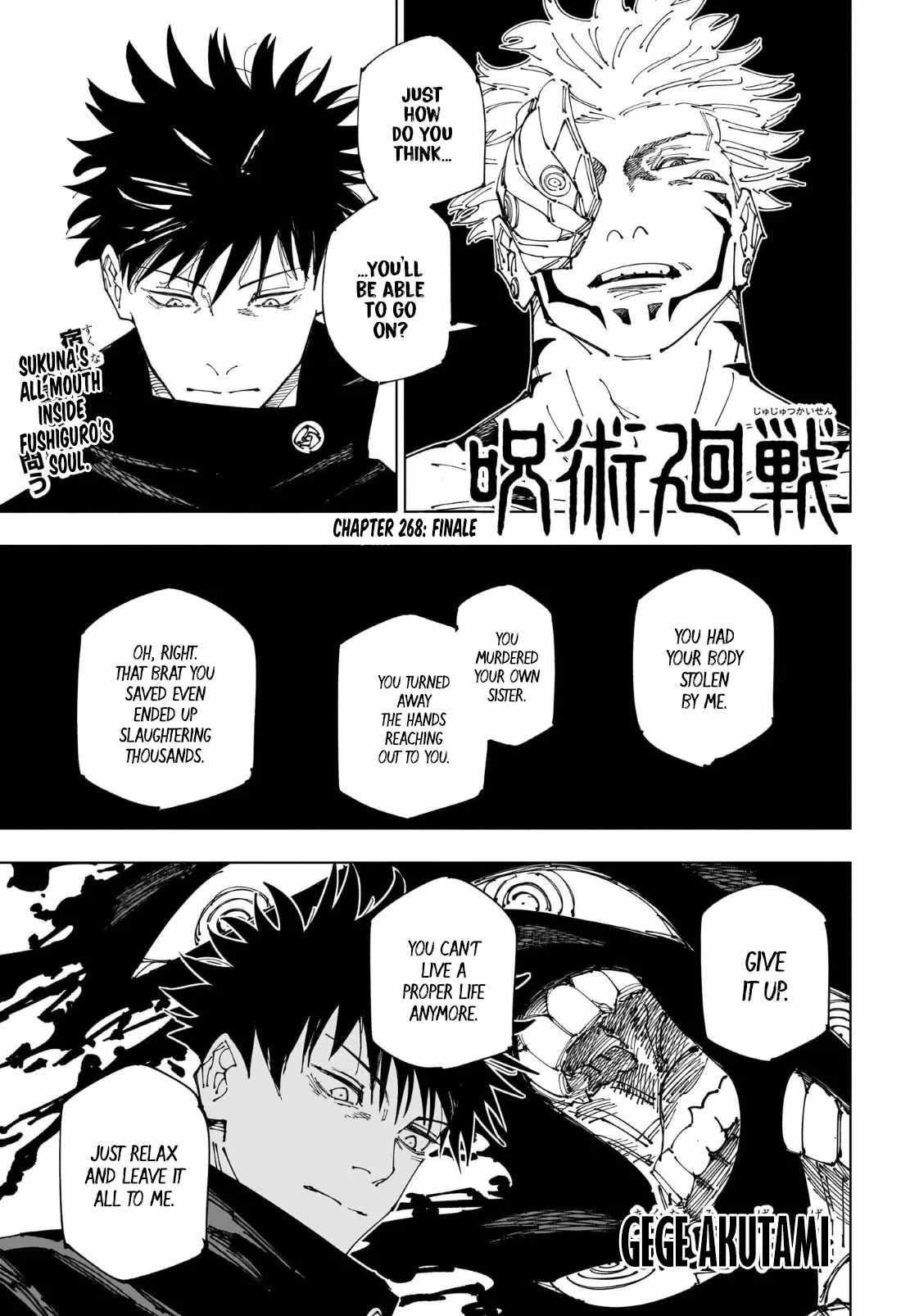 Jujutsu Kaisen - Chapter 268 Page 1